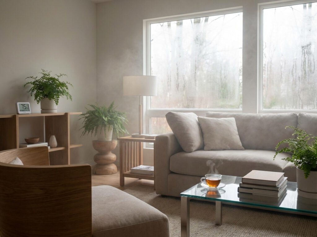 High indoor humidity causing foggy windows and uncomfortable indoor air
