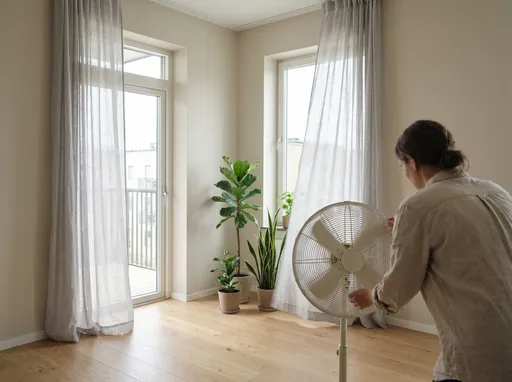 Air feels thick at home—use a fan to create a 10-minute air swap